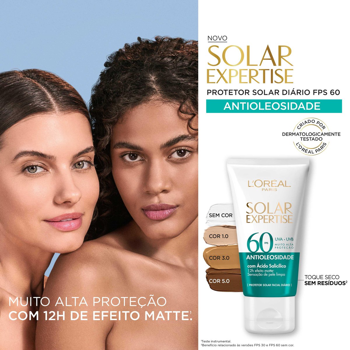 Encontraproduto.com.br - Protetor Solar Expertise FPS 60 Com Cor Média LOréal Paris