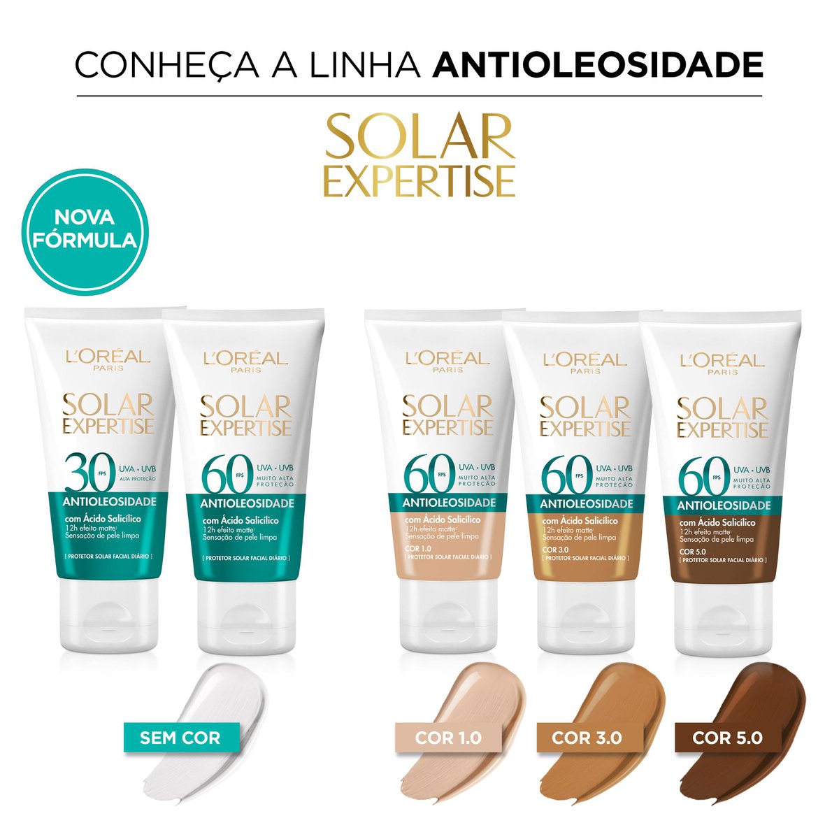 Encontraproduto.com.br - Protetor Solar Expertise FPS 60 Com Cor Média LOréal Paris