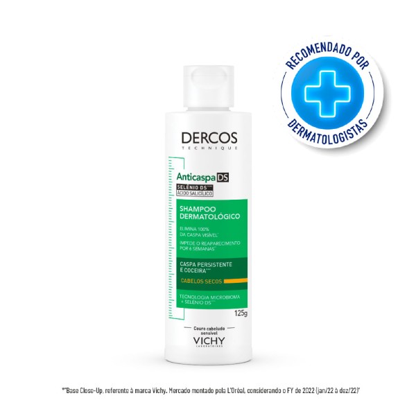Encontraproduto.com.br - Shampoo Vichy Dercos Anticaspa DS Cabelos Secos 125g