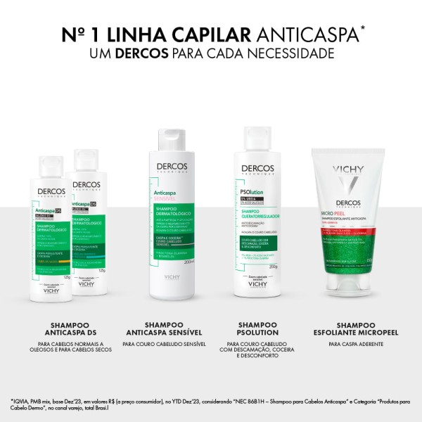 Encontraproduto.com.br - Shampoo Vichy Dercos Anticaspa DS Cabelos Secos 125g