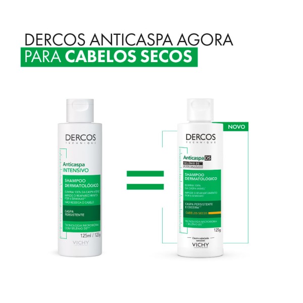 Encontraproduto.com.br - Shampoo Vichy Dercos Anticaspa DS Cabelos Secos 125g
