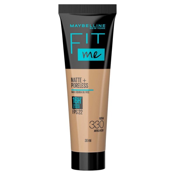 Encontraproduto.com.br - Base Líquida Maybelline NY Fit Me Matte FPS 22 Cor 330 30ml