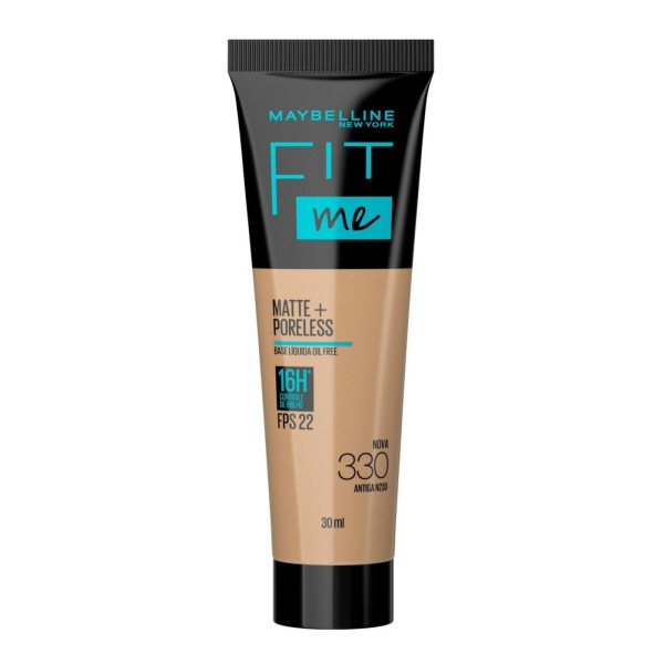 Encontraproduto.com.br - Base Líquida Maybelline NY Fit Me Matte FPS 22 Cor 330 30ml