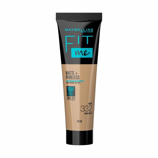 Encontraproduto.com.br - Base Líquida Maybelline NY Fit Me Matte FPS22 Cor 332 30ml