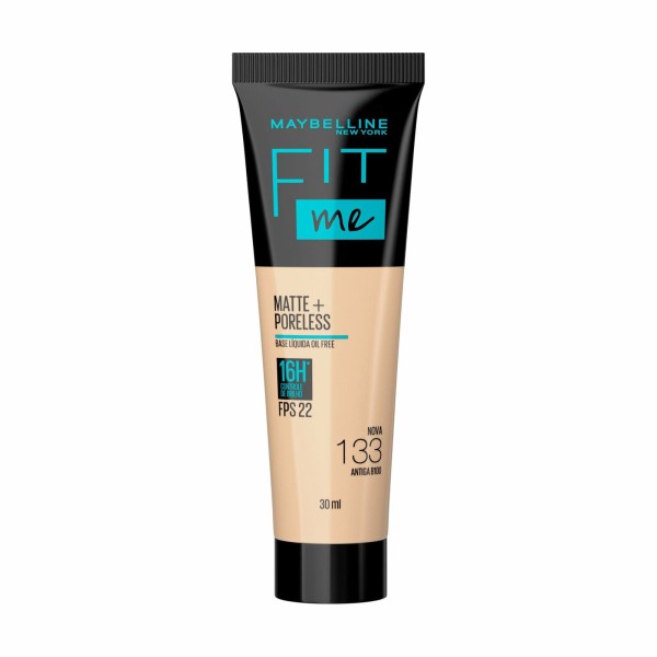 Encontraproduto.com.br - Base Líquida Maybelline NY Fit Me Matte FPS22 Cor 133 30ml
