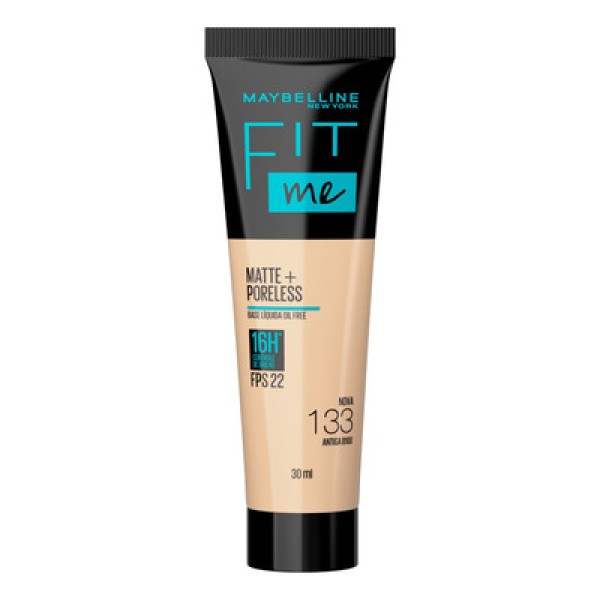 Encontraproduto.com.br - Base Líquida Maybelline NY Fit Me Matte FPS22 Cor 133 30ml