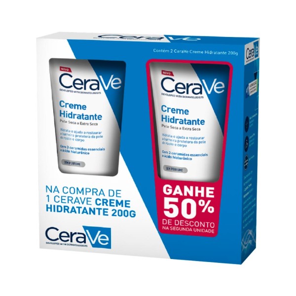 Encontraproduto.com.br - Kit Hidratante Corporal Cerave Creme 2 unidades Com 200g Cada