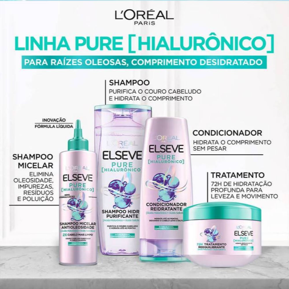 Encontraproduto.com.br - Condicionador Elseve Hialurônico Pure 200ml