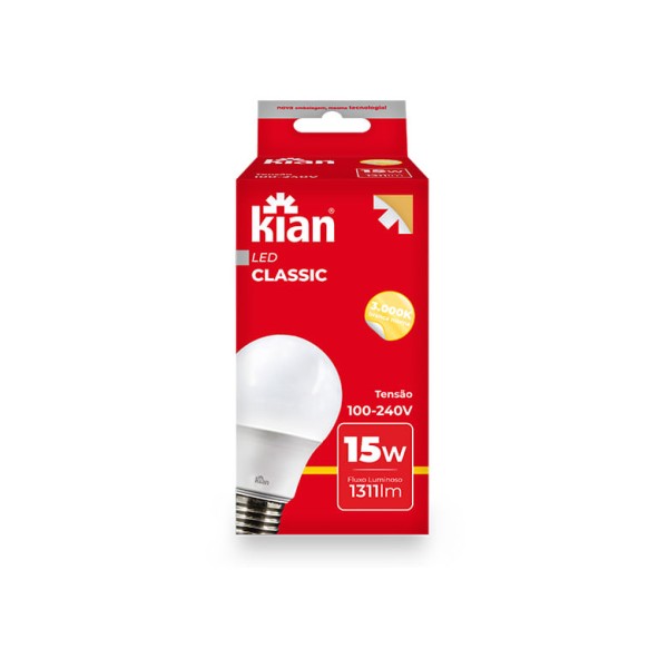 Encontraproduto.com.br - Lâmpada Led 15W Kian Amarela Bivolt