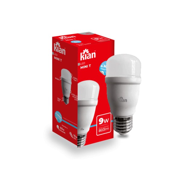 Encontraproduto.com.br - Lâmpada Led Bulbo Mini 9W 6500K E27 Kian