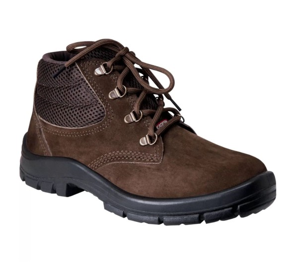 Bota Nobuck Flex Poliuretano Com Biqueira Marrom Nº 43 Par Kadesh
