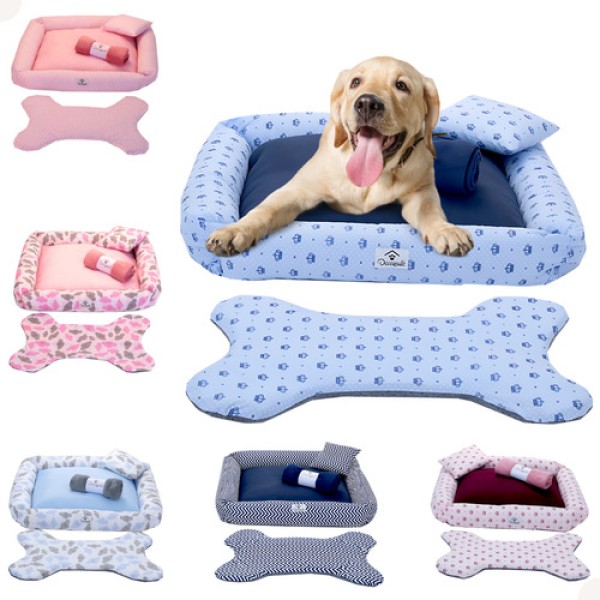 Kit Cama Pet Cachorro Ou Gato Realeza Rosa Tam: G 04 Peças [f101]