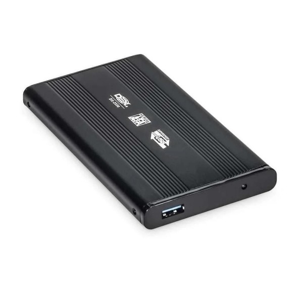 Encontraproduto.com.br - Case Gaveta em Aluminio para HD 2.5 Notebook SATA x USB 2.0 Preta