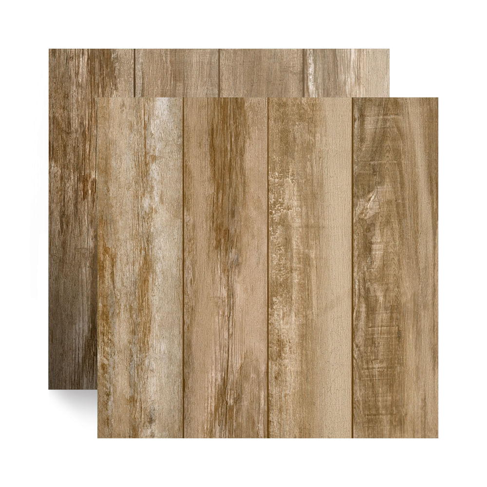 Piso Cerâmico Madeira Acetinado HD Linea Marrom Tipo A 54X54CM - 56308 - Arielle
