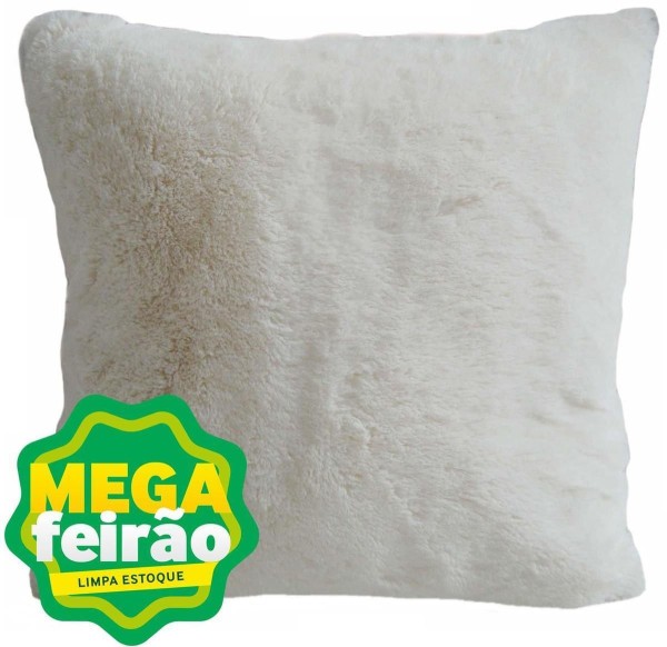 Encontraproduto.com.br - Almofada Soft Tecelagem Mello Branco 45x45cm