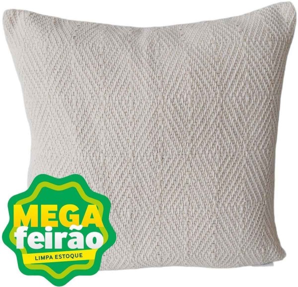 Almofada Tecelagem Mello Duna Crú 45x45cm