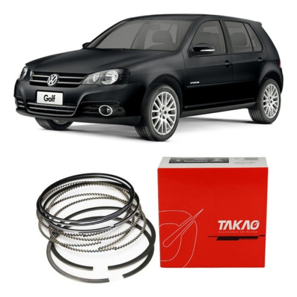 Anéis de pistão do Motor anel segmento A3 A4 A6 GOLF S3 PASSAT VARIANT TT 1.8 20v DOHC TAKAO ASVW18 0,50mm (MEDIDA 81,0x1,5x1,75x2,0)