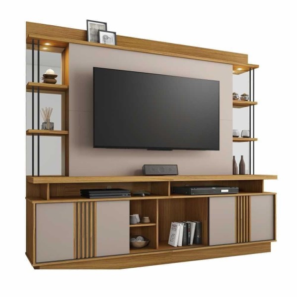 Encontraproduto.com.br - Home Esplendor Para Tv Até 65 Polegadas Jcm Movelaria Freijó Off White
