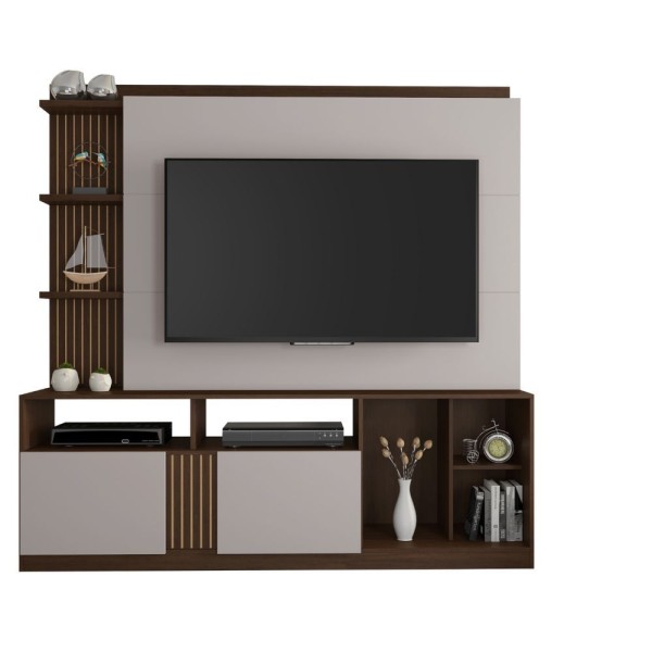 Estante Home Para Tv Até 65 Extremo Jcm Café-Off White