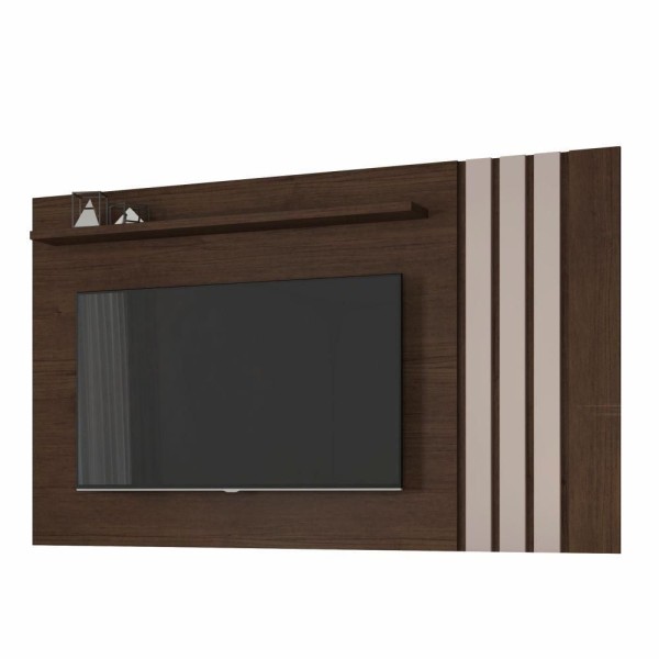 Painel Atraente Para Tv Até 70 Polegadas Café Off White