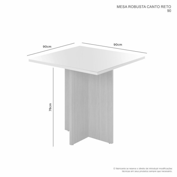 Encontraproduto.com.br - Mesa Robusta Candian 90Cm Tampo Vidro Jcm Movelaria Cinamomo/Grafite