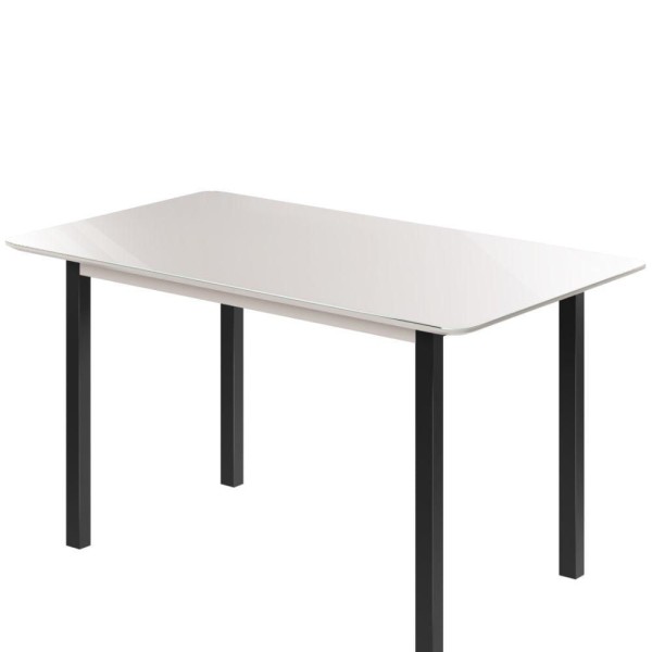 Mesa De Jantar Brilhante Jcm Movelaria Off White 1,20 M