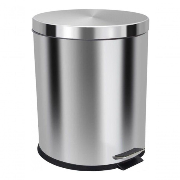 Encontraproduto.com.br - Lixeira Aço Inox 30 Litros Balde Interno Removível Cor:inox