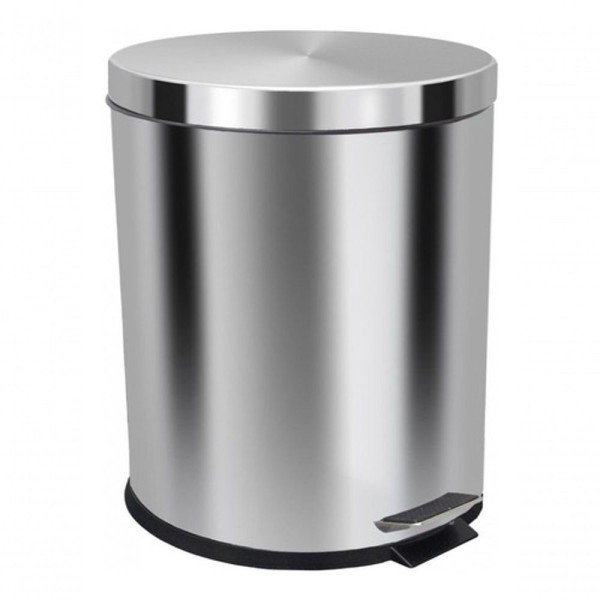 Encontraproduto.com.br - Lixeira Aço Inox 30 Litros Balde Interno Removível Cor:inox