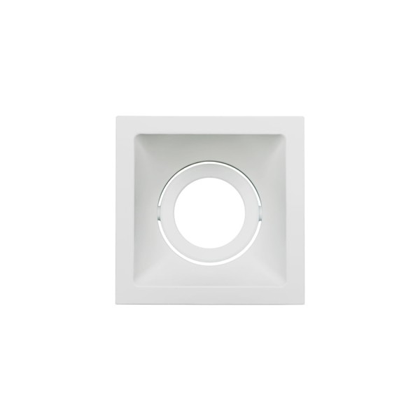 Spot De Embutir Recuado Stella Square Mr16 Gu10 Quadrado Bivolt Branco