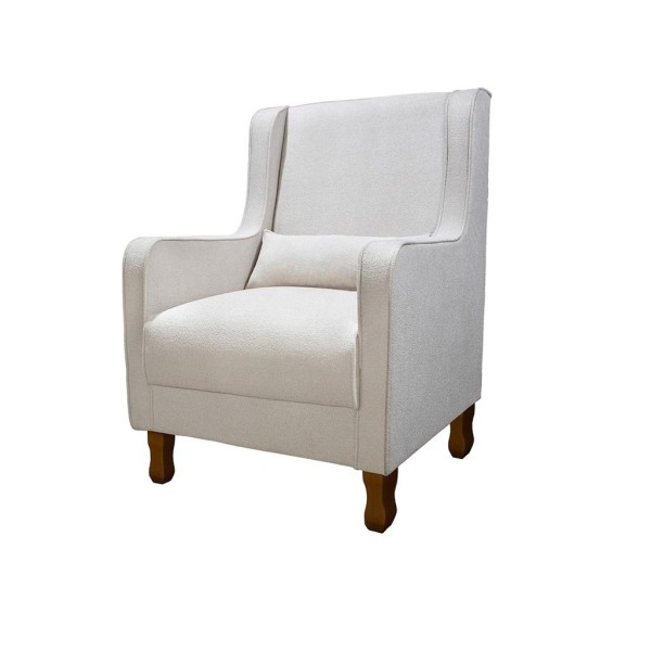 Encontraproduto.com.br - Poltrona de Amamentação Boucle Sophia Fixa com Puff Sophia Phoenix Baby