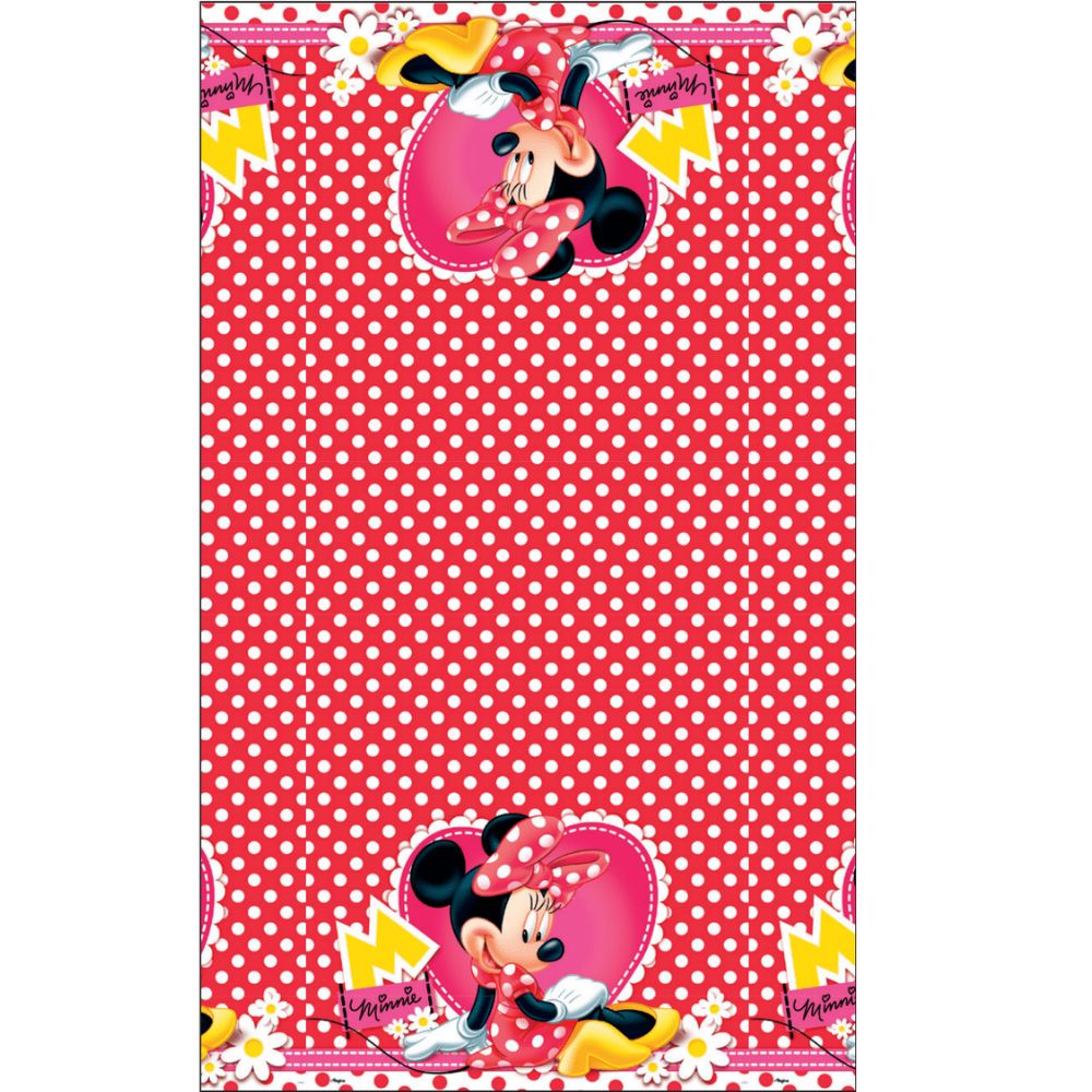 Encontraproduto.com.br - Toalha De Mesa Minnie Mouse Festa De Aniversário Decorativa