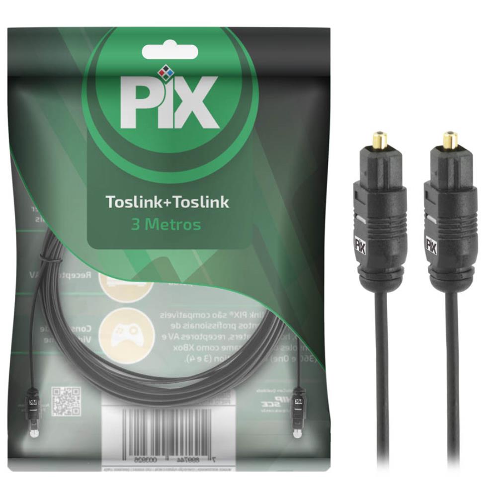 Encontraproduto.com.br - Cabo Óptico Toslink Basic 3 metros 018-9003 3 metros PIX