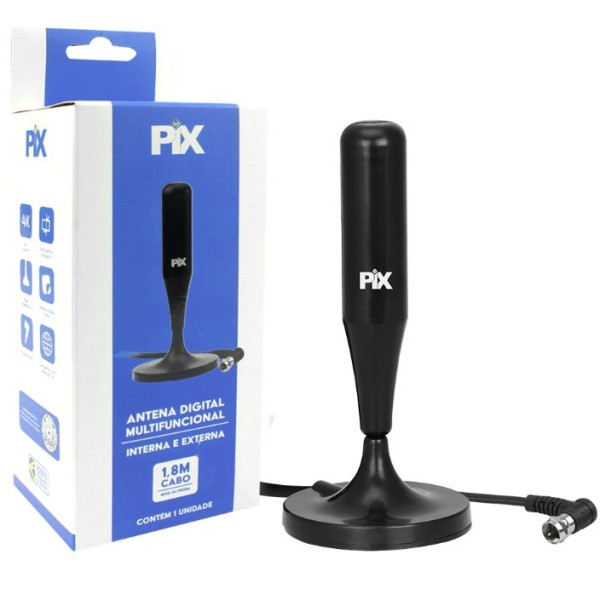 Encontraproduto.com.br - Antena para TV Interna HDTV 1.8M Base C/IMA