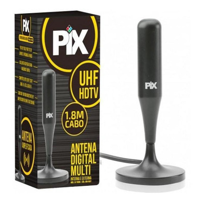 Antena Interna HDTV Amplificada Plug 90º 008-9507 Pix