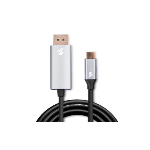 Encontraproduto.com.br - Cabo USB-C Displayport Macho 4K 60HZ 1,8m 5+