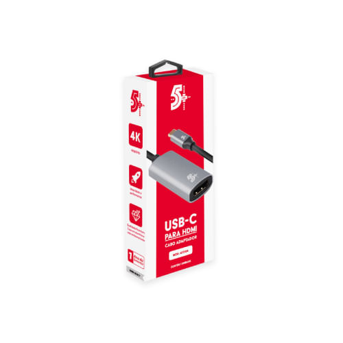 Encontraproduto.com.br - Adaptador USB C HDMI 4K 60Hz Fêmea 018-7455  5+