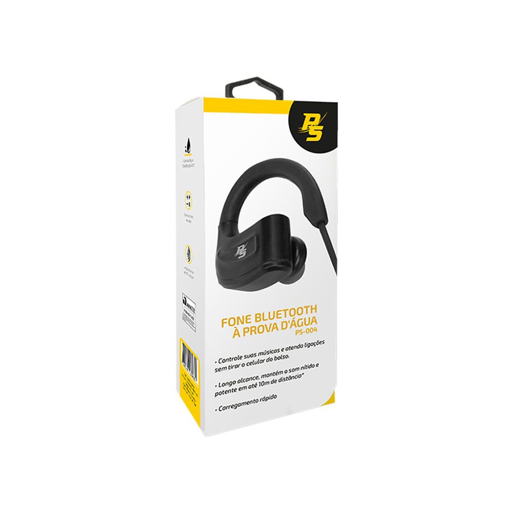 Encontraproduto.com.br - Fone de Ouvido Bluetooth Prova dágua 043-0004 PS-004 - Performance Sound