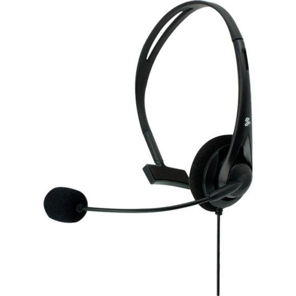 Encontraproduto.com.br - Headset 5+, Para Telefone e Computador, Conector USB, Preto - 015-0101