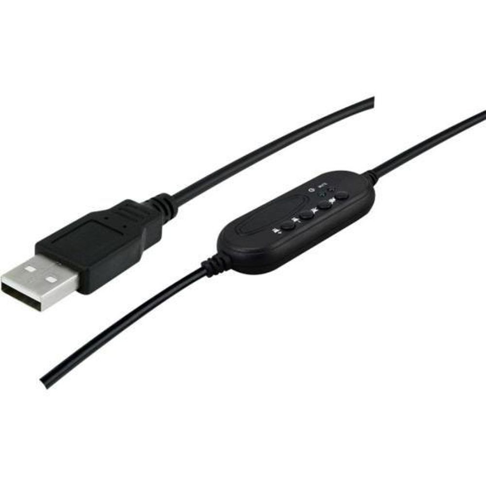 Encontraproduto.com.br - Headset 5+, Para Telefone e Computador, Conector USB, Preto - 015-0101