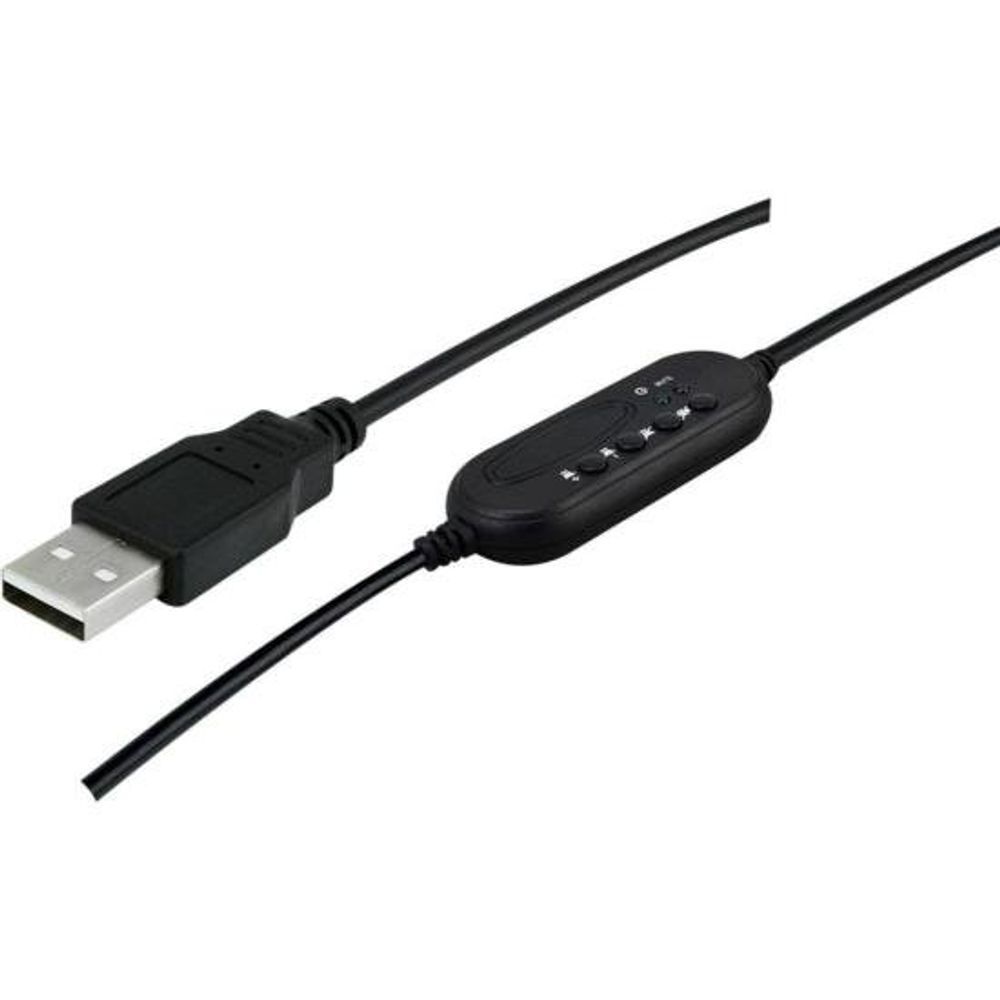 Encontraproduto.com.br - Headset 5+, Para Telefone e Computador, Conector USB, Preto - 015-0101