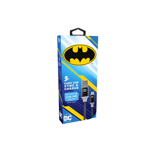 Encontraproduto.com.br - Cabo Usb A Para Micro Usb 2.0 Dc Mobile Batman 1,5m