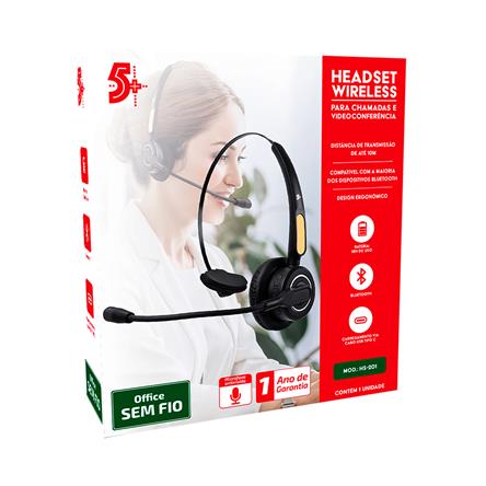 Encontraproduto.com.br - Headset Fone Office Sem Fio Bluetooth HS-201 5+