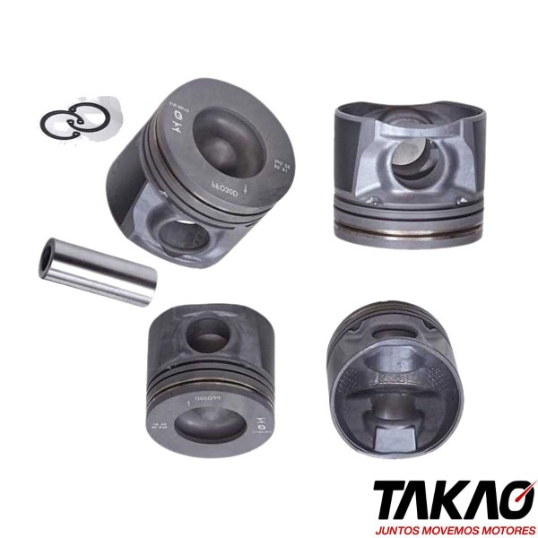 Encontraproduto.com.br - Pfo30Dstd - Pistão (Jg) - Ranger 3.0 16V 2005 A 2012 / Troller 3.0 16V 2005 A 2012 - Takao