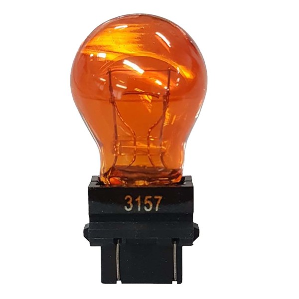 Encontraproduto.com.br - LAMPADA 2 POLOS 12V 27/7W AMBAR 3157 - GL3157 12V AMBAR