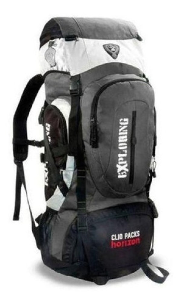Mochila Resistente 70l Viagem Camping Trilha Pesca cinza