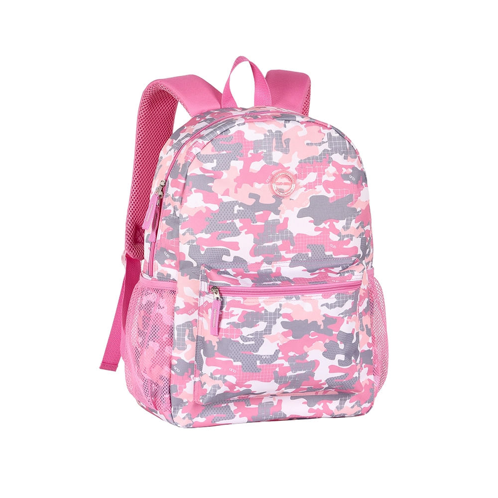 Encontraproduto.com.br - Mochila Escolar Clio Style Camuflada Colors 17