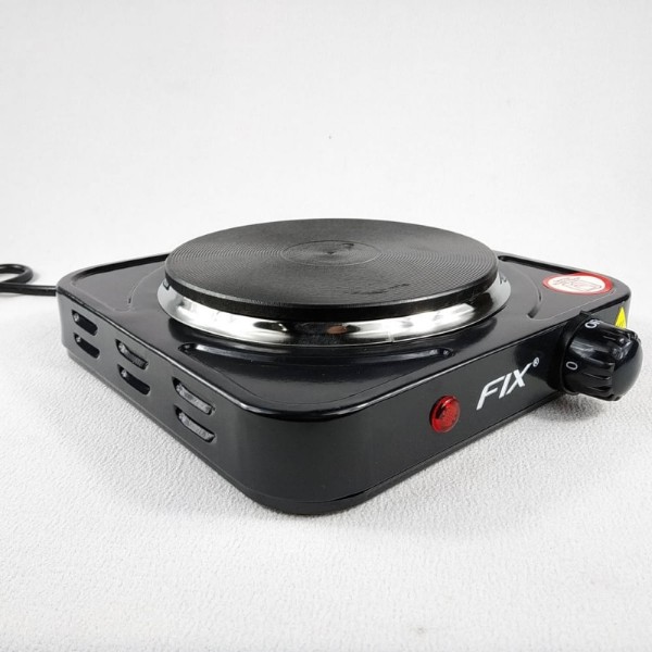 Encontraproduto.com.br - Fogão Elétrico Portátil Fix 127V 01 Boca Disco 21x21x7cm Preto (MP)