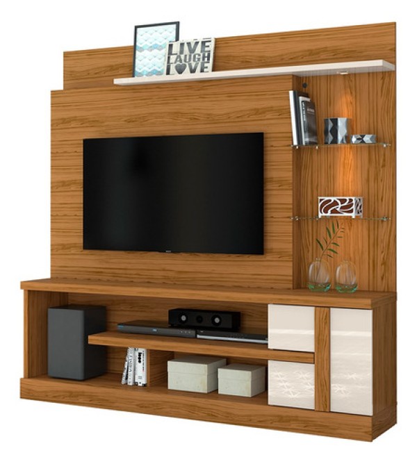 Estante Home para TV até 55 Polegadas 1 Porta Alan Madetec