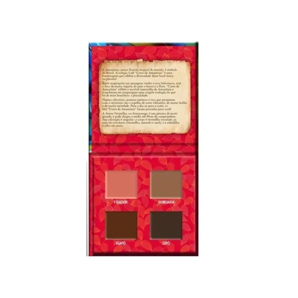 Encontraproduto.com.br - Paleta de Sobrancelha Loel Cores da Amazônia Arara com 4 Cores
