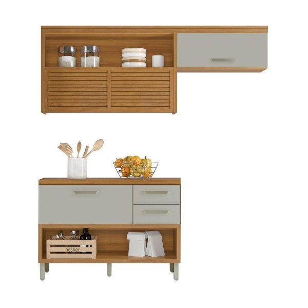 Encontraproduto.com.br - Cozinha 2 Peças 100% Mdf Princesa Nesher